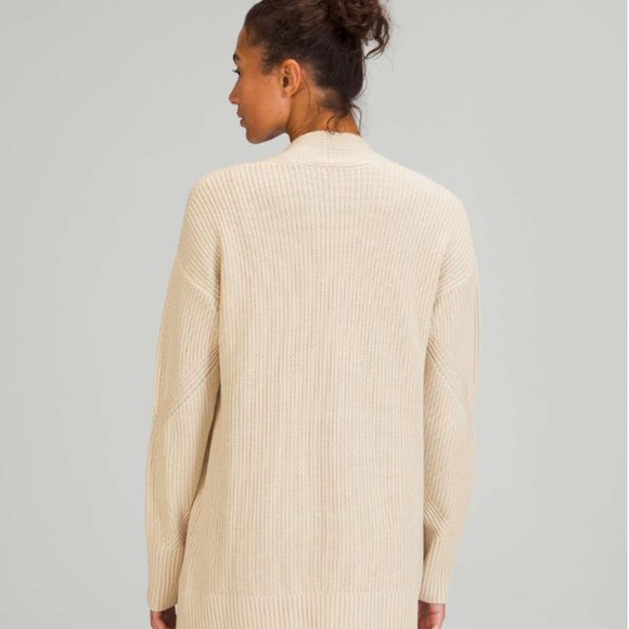 Lululemon Cashlu Sweater Wrap - White Opal - XS/S - Picture 4 of 14